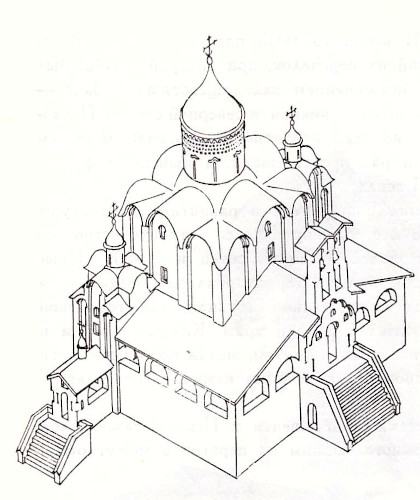 Церковь Василия на Горке. Реконструкция Ю.П. Спегальского