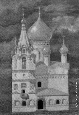 Церковь Одигитрии на Печерском подворье. Западный фасад. Реконструкция