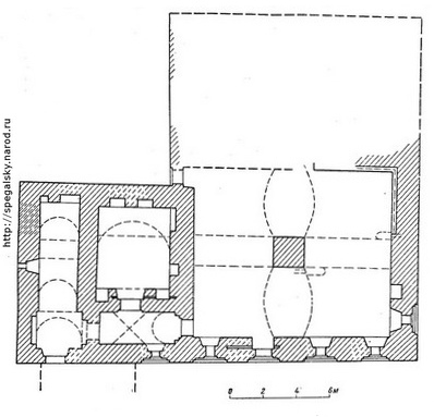 Рис.4. Палаты Крыпецкого монастыря. План первого этажа.