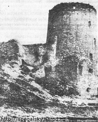 Запсковье. Гремячая (Кислинская или Козмодемьянская) башня  1525 г.