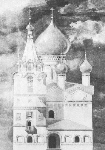 Церковь Одигитрии, памятник XVII века. Реконструкция Ю.П.Спегальского